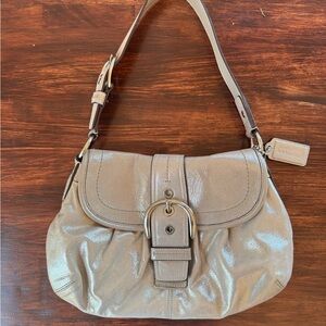 Coach Metallic Silver SoHo